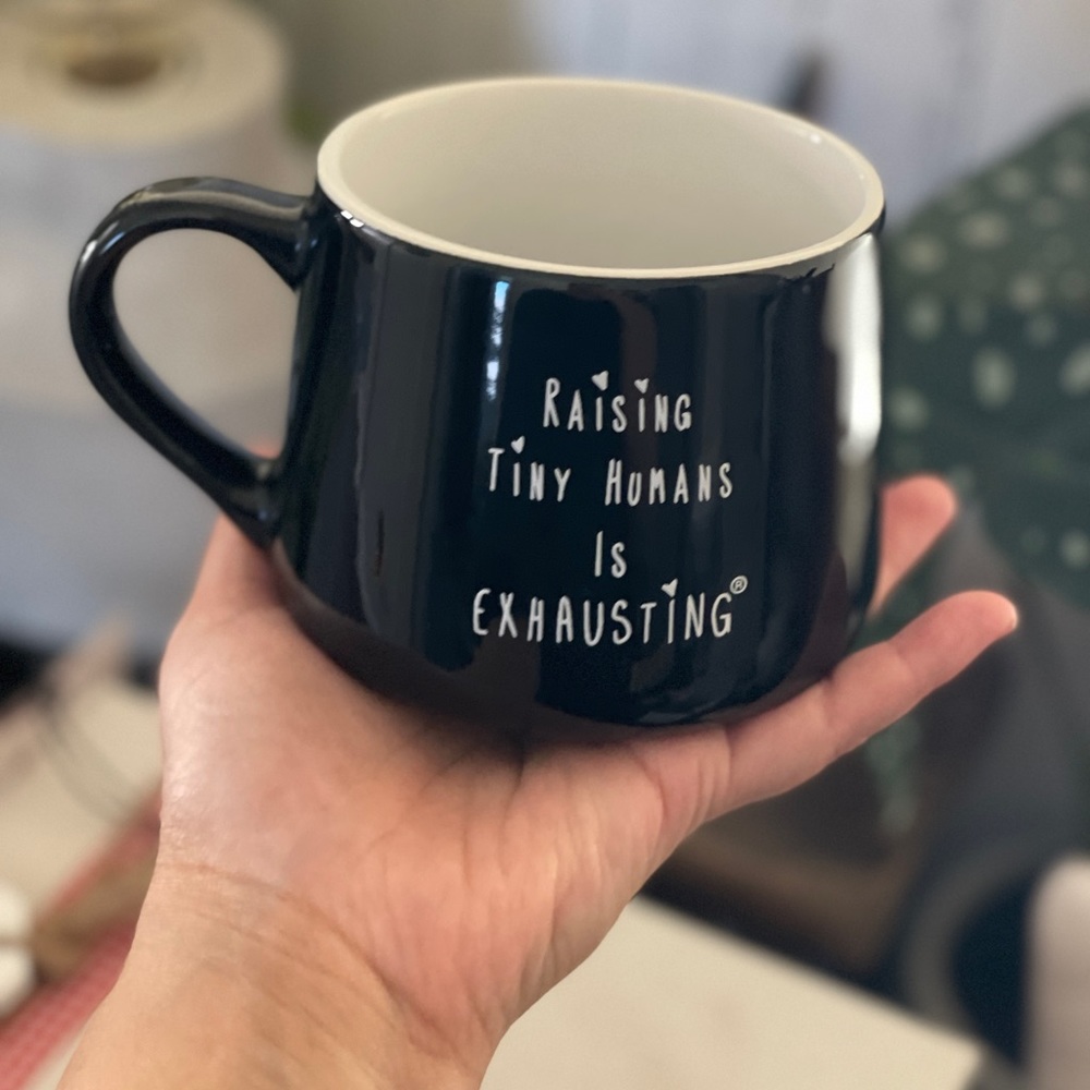 Raising Tiny Humans Is Exhausting Ceramic Mom Life Coffee Mug - Picture 5 of 6